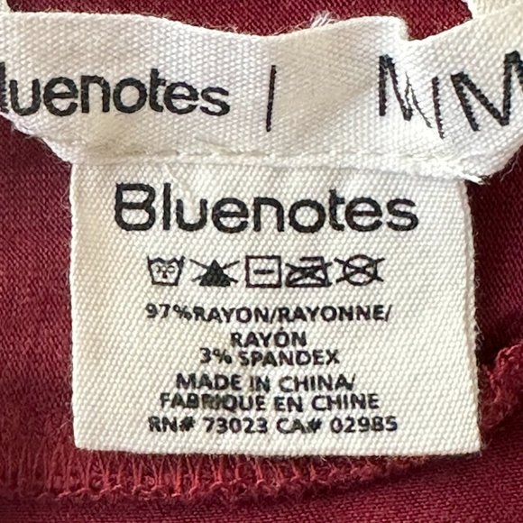 NWOT Bluenotes Short Maroon T-Shirt Dress with Back Cut-Out (Medium) - Picture 2 of 5